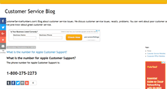 Desktop Screenshot of customerservicenumbersblog.com